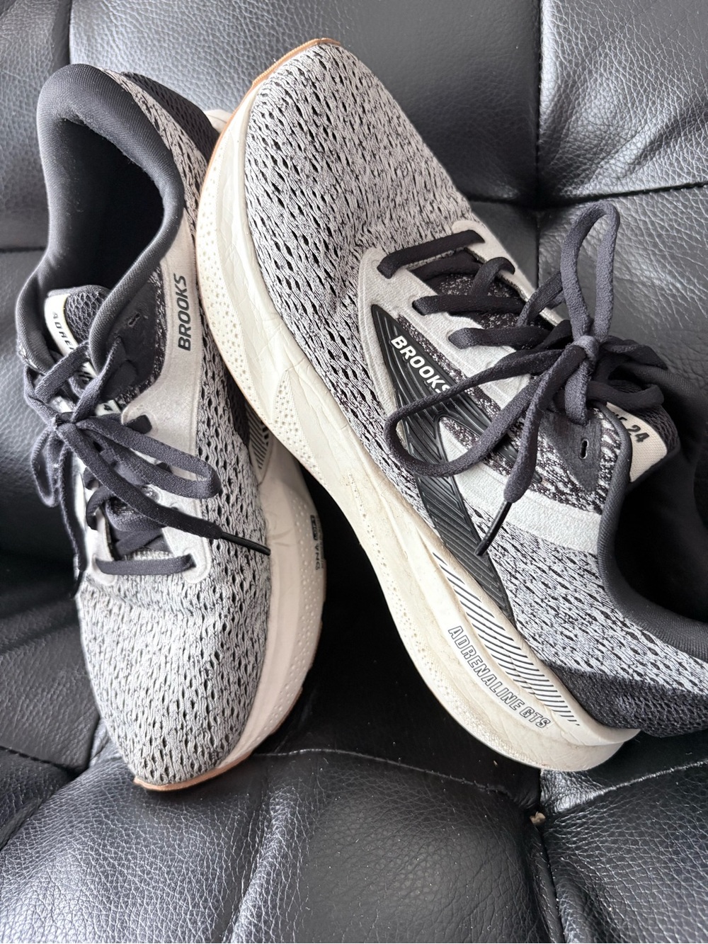 Brooks Black and Gray Athletic Running Shoes